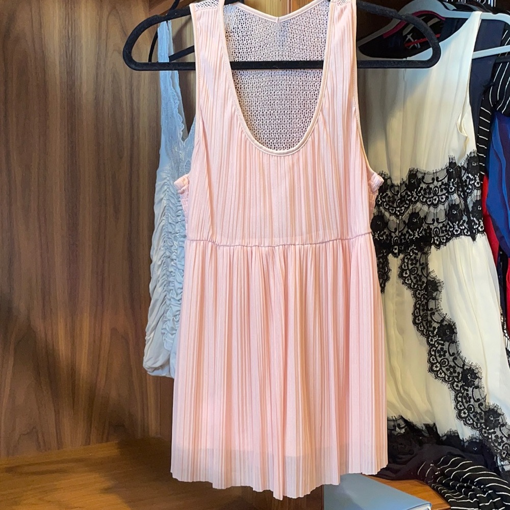 Blush pink shimmer tank